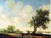 RUYSDAEL, Salomon van Landscape (detail) f painting